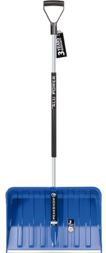 Prosperplast 2 pala da neve ALPINUS ALUTUBE – grande pala con manico robusto, durevole e leggero, pala 55 x 38,5 cm, lunghezza totale 145 cm, ideale per neve e ghiaccio