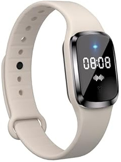 Pulseras ultrasónicas repelentes de mosquitos para reloj, pulseras de silicona ajustables para exteriores, para niños y adultos, no tóxicas, naturales (paquete de 2 relojes M2 beige)