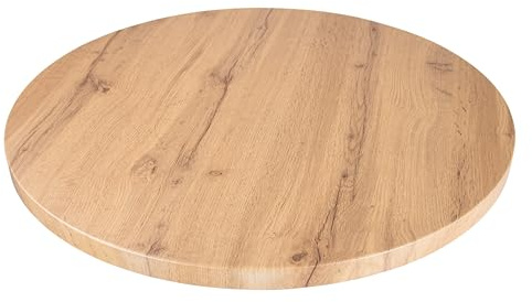 SAM Tischplatte Joan Ø 70 cm Eiche rund | Holzplatte für Küche & Café
