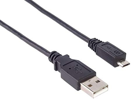 PremiumCord Cable de Conexión USB - Micro USB 5m, Macho a Macho, Cable de Datos de Alta Velocidad 480Mbit/s, 5 Pines, 2X Blindados, AWG28, Color Negro, 5m