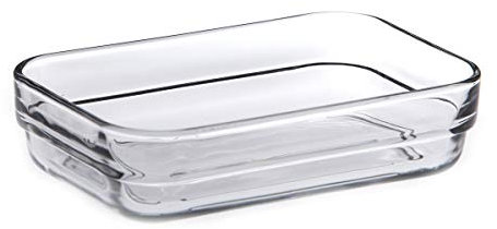 PEGANE Lot de 24 Raviers rectangulaires en Verre trempé Transparent - 30 cl
