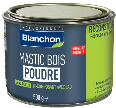 Mastic bois poudre - bois Blanc - 500 g
