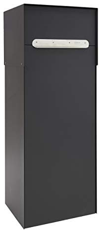 Arregui Multipack Base Doppia Apertura EP3154 cassetta postale in acciaio per posta e pacchi grandi, cassetta deposito pacchi con ritiro posteriore, nera