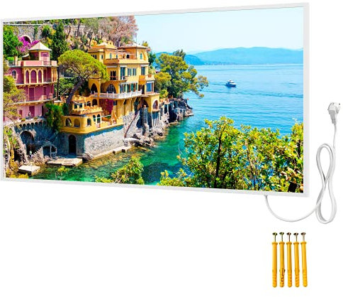 Bringer Imagen calefacción por infrarrojos con marco – calefacción de imagen – 120 x 60 x 1,8 cm – Portofino, Italia