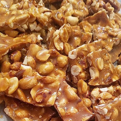 Peanut Brittle 2kg Bag, Pouch Traditional Retro Nut Cluster