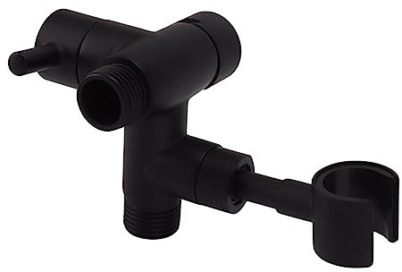 Deviatore Per Soffione Doccia 2 in 1 - Passa Facilmente dal Soffione Manuale a Quello Fisso - Separatore D'acqua Per Un'esperienza Doccia Ottimale(108 Nero)