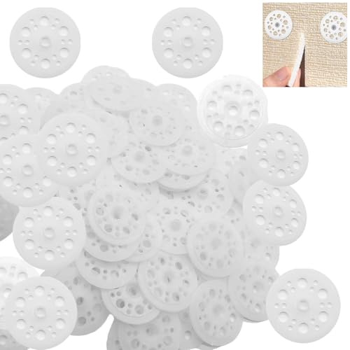 Rondelles en mousse - 47 mm - Polypropylène - Rondelles d'isolation - Pour panneaux isolants souples - Support de fixation en laine de roche et fibre de verre (200)