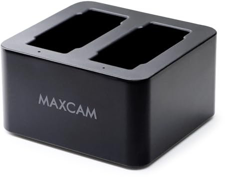MAXCAM Dual Battery Charger with TYPE-C USB Cable for GoPro HERO 13 Black Enduro Battery