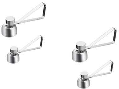 MAGICLULU 2 Juegos Abridor De De Acero Inoxidable Cortador De Cáscara De Huevo Pelador Multifuncional Automático Abridor De Cáscara De Huevo Galleta De Silver 2 Piezas * 2