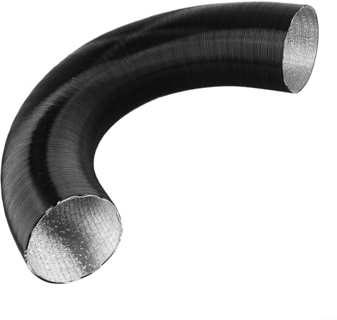 Flexibler Aluminium-Luftkanalschlauch, 60–300 cm, 75 mm Durchmesser, flexibles Rohr, Diesel-Lufterhitzer-Schlauch für Wohnmobil, Anhänger, Parkheizung, hitzebeständiges Rohr (80 cm)