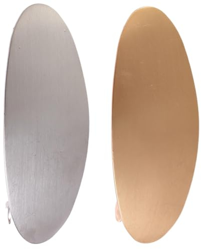 Franska hårklipp för kvinnor, franska hårklipp,Oval Barrettes Accessories - Gold Silver Metal Oval Hair Barrettes French Clips for Wedding Prom Formal Events Daily Use