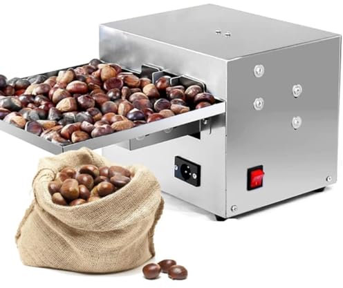 GTHTUHFD Macchina per Sgusciare Le Castagne Commerciale, Macchina per Aprire Le Castagne in Acciaio Inossidabile, Macchina Elettrica per La Spellatura. Nessun Danno alle Cast