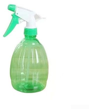 Botella de spray de plástico de 500 ml, botella de spray de jardín con gatillo manual, agarre cómodo, para limpiador de vidrio, productos para el cabello en aerosol o aceites esenciales (verde)