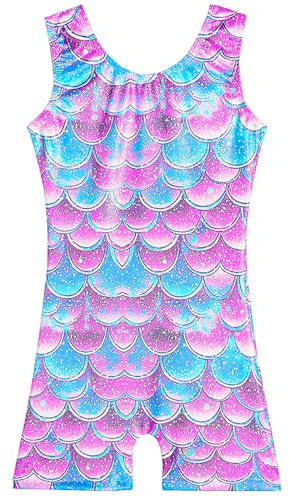 ZNYUNE Turnanzug Mädchen Ärmellos | Farbenfrohe Gymnastikbekleidung Leotard für 3-15 Jahre