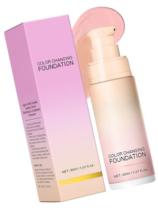 Color Changing Foundationed Liquid Base Makeup Base Concealer All Skin Tone Moisturizing Liquid Foundationed Concealer Moisturizing