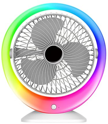 Mini Burant Fan - Fan Fan Personnelle Puinsir Usb, Vitesses Mini Ventilateur Usb Avec Lumière | Maison De Chambre À Coucher Du Dortoir, Ventilateur De Table Ultra Silencieux Avec 3 Vitesses Ventilateu
