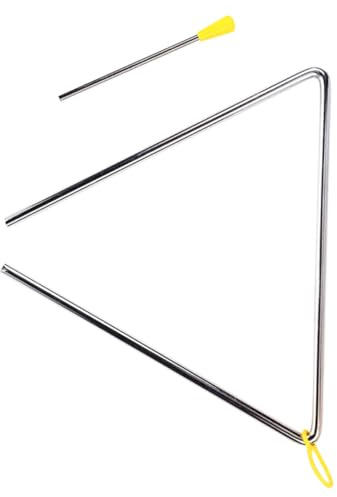 LIGIGWASH Junge Mädchen Triangel Musikinstrument Percussion Dreieck Aus Hochwertigem Material Glatte Oberfläche Sicher Für Junge Mädchen Fördert Frühe Musikerziehung Und Hand-auge-koordinati