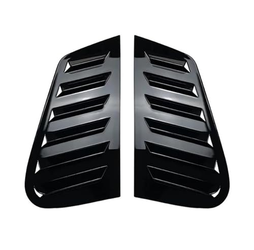 Auto Spoiler Wing MK 4 1997-2006 Für VW Für Golf 4 Für Golf Für MK4 Dreieckige Hinten Fenster Lamellen Fensterläden Jalousien Abdeckung Trim Auto Heck Spoiler(Glänzend schwarz)