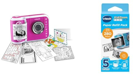VTech KidiZoom Print Cam I Digitale Sofortbild-Kinderkamera mit Thermodruck