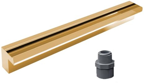 Justerbart flöde vattenfall trädgårdsdekor och pool spill-kit – 80 tum d fontänspridare för utomhusvattenfunktioner, damm och trädgårdsförbättringar