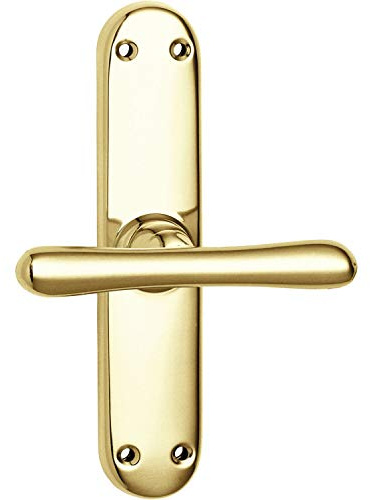 GRUNDMANN Fenstertrieb ELEGANT 520 - gerade, ohne VK, Messing poliert, 1 Stück | Fenstergriff | Zubehör Beschläge