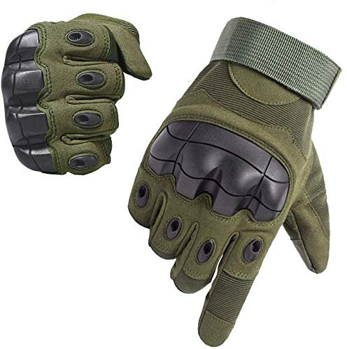 ARTOP Taktische Handschuhe,Touchscreen Airsoft Handschuhe Militär Einsatzhandschuhe Schnittfeste für Motorrad,Jagd,Survival und Outdoor(Armeegrün,L)
