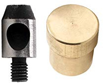 Trimming Shop 8mm Multi-Layer Hole Cutter Punch Die Tool with Gold Base