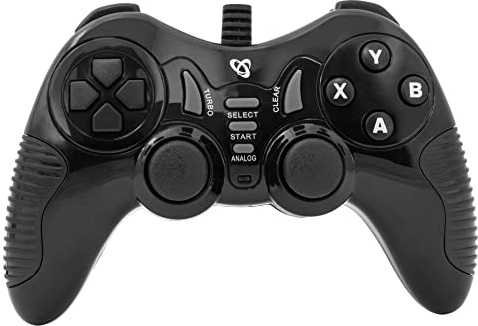 SBOX 270312 Joypad USB für PC und Playstation 3 PS3 Controller Schwarz