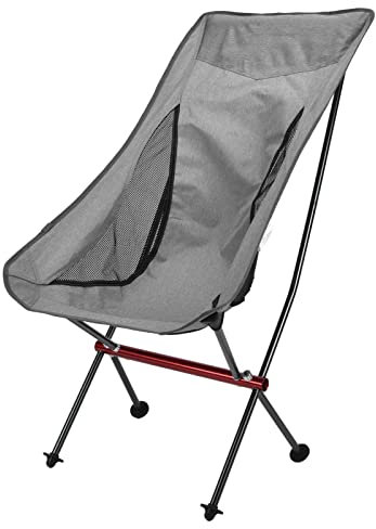 Campingstuhl, Aluminium-Strandstuhl, klappbarer Campingstuhl, tragbare Klappstühle für Tourismus, Bergsteigen, Angeln, Strandausflüge, Camping Double The Comfort