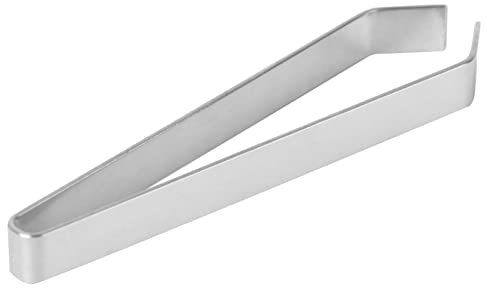 Anneome 403 Stainless Steel Fish Bone Remover Flat End Tweezers Easy Clean User-Friendly Seafood Tool Food Tweezers Fish Bone Puller Mini Clip