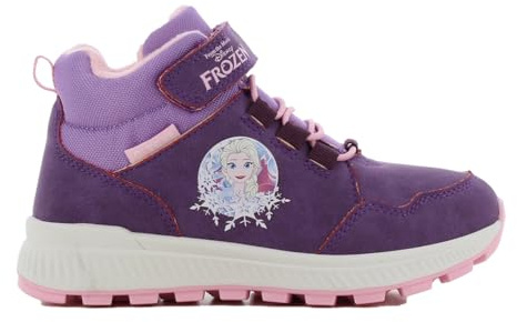 Leomil Frozen Schneestiefel Kinder Winterstiefel Mädchen 24, rutschfeste Sohle für Kalte Wintertage, Lila