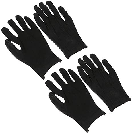 Uonlytech 24paare Baumwoll-arbeitshandschuhe Verdickt Bequem Schutzhandschuhe Für Gartenarbeit Reinigung Handwerk Bau Handarbeiten Fingerabdruckschutz Leicht Zu Reinigen