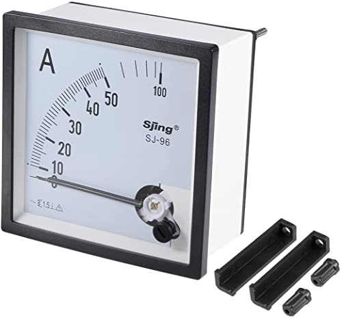 XYWHPGV AC 0-100A Amperometro da pannello analogico Misuratore di corrente Ampere SJ-96 Tolleranza 1,5%(1f82e 9342f 79e7c 1084e 7a0ff 366f3