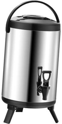 kowaku Marmites, Baril isolé en Acier Inoxydable avec Robinet, Distributeur de thé de Boisson isolé pour thé, café, Eau Chaude, Lait, 6L