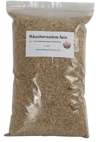 Räucherspäne für Wurst, Schinken und Käse (500g Buche fein)