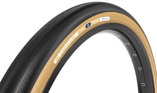 Panaracer Gravelking Slick TLR Tubeless Ready Folding Tyre - ZSG Gravel Compound -Puncture Resistant - Beadlock Technology - 120Tpi TuffTex Casing - Gravel Cycling Tyre