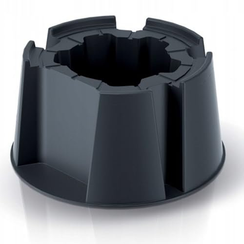 NOVECRAFTO Water Butt Stand for Rainwater Collectors - 12.2 x 20.4 in (31 cm x 52 cm) - Sturdy Black Waterbutt Stand for Garden - Supports Large Water Tanks - Durable, Stable