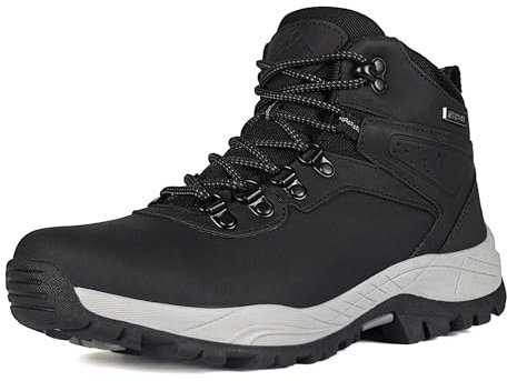 CC-Los Damen Wasserdicht Wanderstiefel rutschfeste Trekkingschuhe Wanderschuhe Outdoorschuhe Schwarz 39