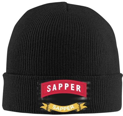 SwpWab Sapper Cozy Winter Essential: Hand-Knitted Hat Ultimate Warmth Black