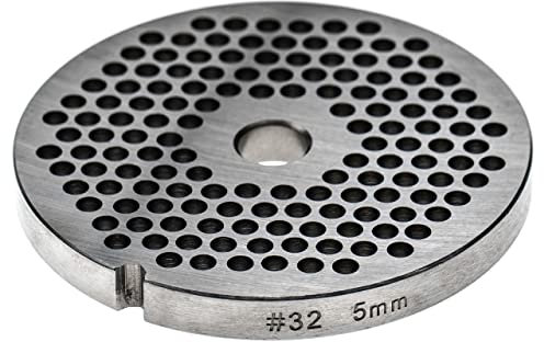 vhbw piastra forata 32 compatibile con Caso tritacarne - diametro fori 5mm, foro centrale 13,4mm, acciaio inox