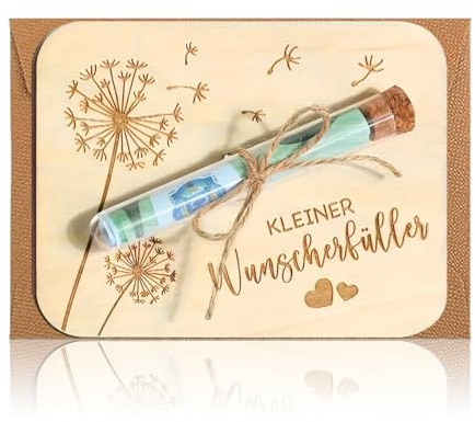 Geldgeschenke Geburtstag,Geldgeschenk Hochzeit Wunscherfüller Verpackung,mit Umschlägen Lustige Geschenke Aus Holz für Weihnachten Jugendweihe Reisen ReagenzgläSern und Bindfaden,Geschenkverpackung