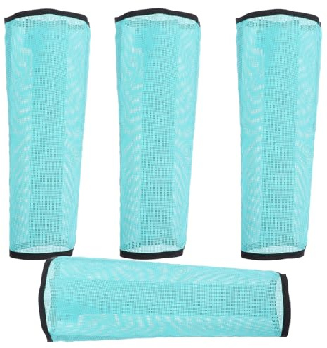 BAZEITFLOW 4 Piezas Protector de Patas para Caballos Unidades Malla Transpirable Antimoscas Seguro para Piernas Resistentes y Ligeras para Uso Exterior