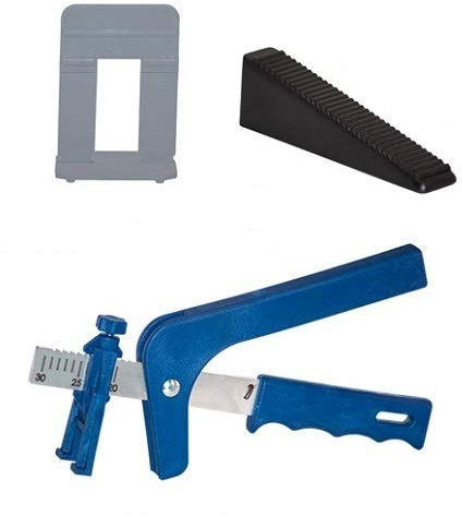 Sistema de nivelación de 1 mm, 380 pestañas, 16 – 30 mm, grosor del azulejo 200 cuñas + pinzas de metal