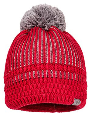 maximo Baby - Jungen Eske mit Rippstruktur und Pompon Mütze, per Pack Mehrfarbig (rot/graumel. 205), 51 (Herstellergröße: 51)