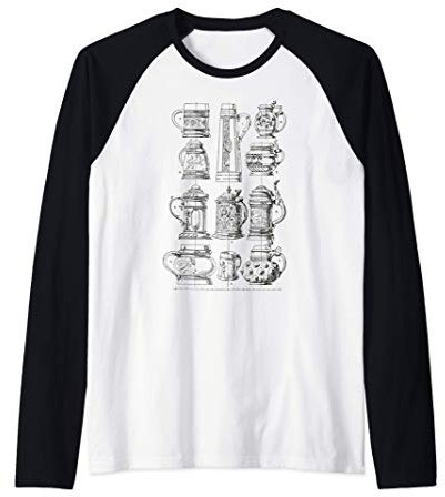 Boccale di birra Oktoberfest Craft Beer, Microbirrifici Maglia con Maniche Raglan