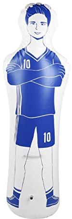 Tumbler Dummy , Aufblasbarer Fu?ball Dummy Torwart Fu?ball Trainingstor Torwart Freisto? Verteidiger PVC f¨¹r Boxen Boxsack f¨¹r Erwachsene f¨¹r Dribbling Wall(Blau)