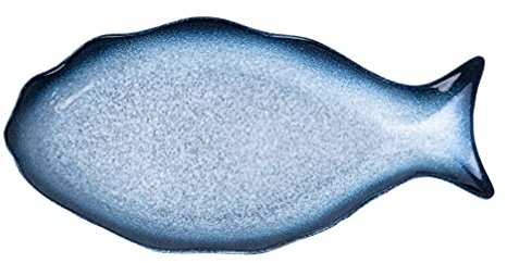 Kichvoe Piatto Da Pesce In Ceramica Da 12 Pollici Grandi Piatti Da Portata Vassoi Da Portata In Porcellana Piatti A Forma Di Pesce Per Intrattenere Le Feste