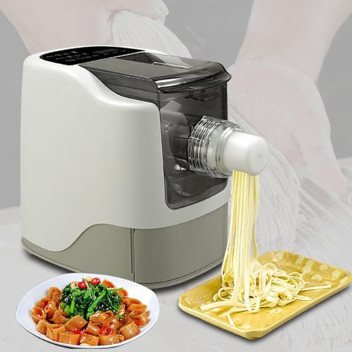 ZXSYYDS Automatic Pasta Extruder, Noodle Pressing Maker, Electric Spaghetti Machine Multi-Function Household Noodle Maker 260W Electric Pasta Extruder with Noodle molds,for Making Noodles