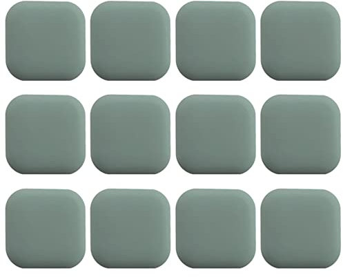 Türstopper-Türkeilpuffer, quadratischer Türknaufstopper, selbstklebende Türstoßstangenpolster 1,7 Zoll, elastischer Wandstoßfänger, verdickter Gummi-Wandtürstopper, Türstopper-Stoßstangen (Größe: 4 St