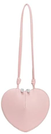 YUEZHAN Abendtasche Damen Clutch Damen Party Mini Geldbörse Damen Taschen Herzförmige Jugendliche Modische Crossbody Taschen Rosa